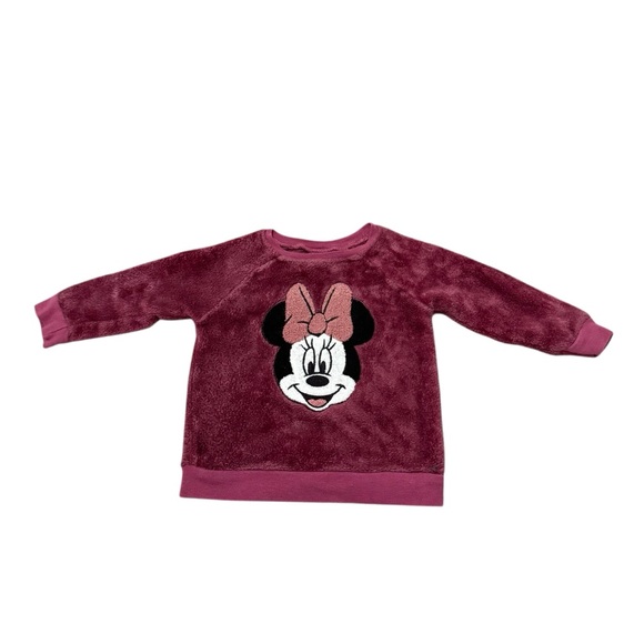 Disney Other - Disney baby 24 months Minnie Mouse sweater Faux Fur